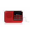 Радіоприймач акумуляторний карманний BKK S61/8205 AM/FM/SW micro SD AUX Червоний