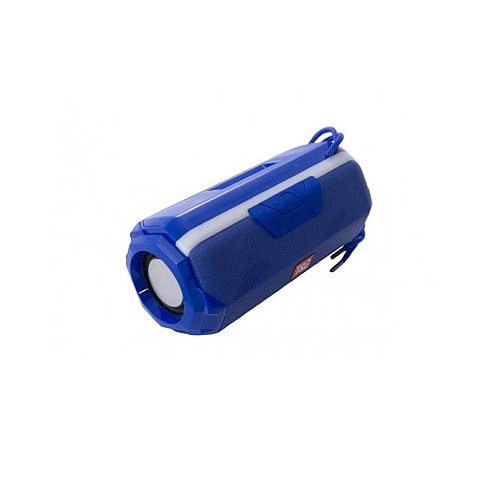 Бездротова портативна Bluetooth колонка з LED-підсвічуванням T&G TG-143 FM microSD Blue