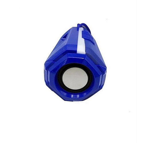 Бездротова портативна Bluetooth колонка з LED-підсвічуванням T&G TG-143 FM microSD Blue