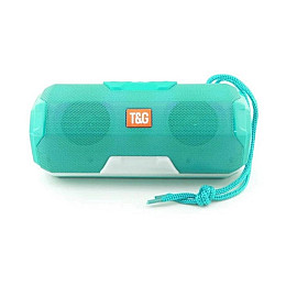 Беспроводная портативная Bluetooth колонка c LED-подсветкой T&G TG-143 FM microSD Mint