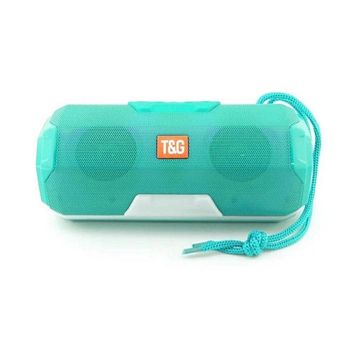 Беспроводная портативная Bluetooth колонка c LED-подсветкой T&G TG-143 FM microSD Mint