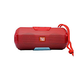 Беспроводная портативная Bluetooth колонка c LED-подсветкой T&G TG-143 FM microSD Red