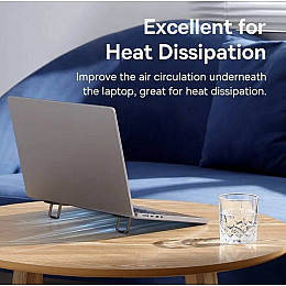 Підставка для ноутбука клавіатури BASEUS тримач для комп'ютера 2 шт Grey