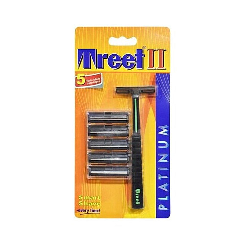 Многоразовый двухлезвийный бритвенный станок Treet II Platinum (2013)