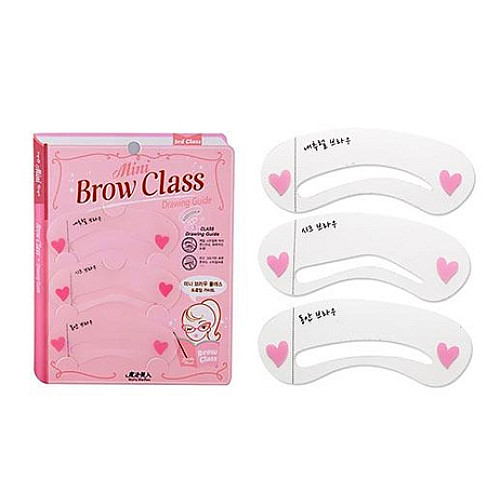 Трафареты для бровей Mini Brow Class Kiss Beauty