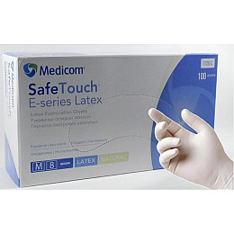 Перчатки латексные Medicom XS опудренные 50 пар Белые (MAS40006)