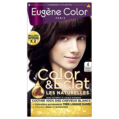 Стойкая Краска Тон в Тон Eugene Color 4 115 мл Шатен/Красное Дерево (000010753)