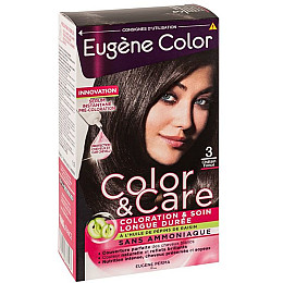 Стойкая Краска Eugene Perma  Eugene Color Колор и Уход  3 Темный Шатен 125 мл (000011596)