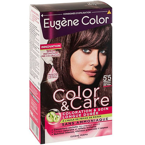 Стойкая Краска Eugene Perma Eugene Color Колор и Уход 5*5 Светлый Шатен Красное Дерево 125 мл (000011601)
