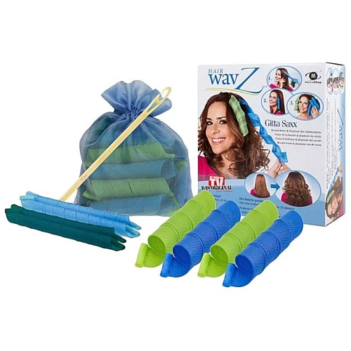 Спиральные бигуди Hair WavZ Хейр Вейвз для длинных волос51 см. термобигуди, для волос, спиральки 18шт