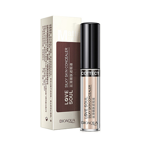 Консилер для контура очей BIOAQUA Love Soul Silky Skin Concealer 3г Тон №1 Natural Color освітлюючий.
