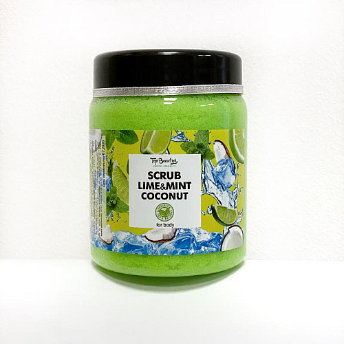 Скраб для тела Top Beauty банка 250 мл Lime-Mint-Coconut