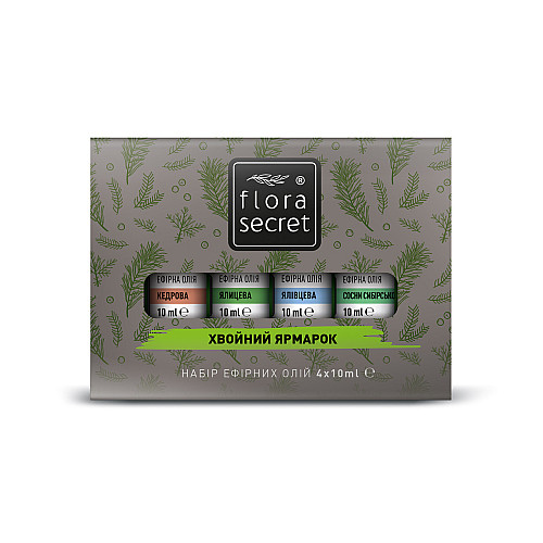 Набір ефірних олій Flora Secret "Хвойний ярмарок" 4 по 10 мл (F159)