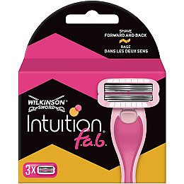 Сменные кассеты Wilkinson Sword Intuition f.a.b. 3+3 (3 шт.) (01612)