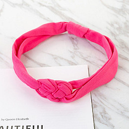 Пов'язка дитяча для волосся Pure Color Lesko 002 Pink