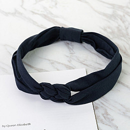 Пов'язка дитяча для волосся Pure Color Lesko 002 Navy Blue