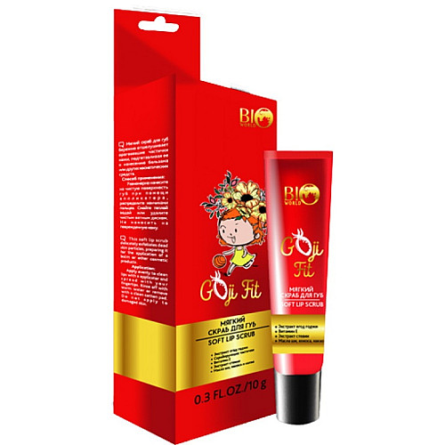 Мягкий скраб для губ BioWorld Goji Fit