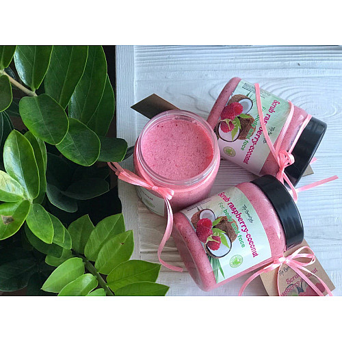 Скраб для тіла Top Beauty банка 250 мл Raspberry-Coconut