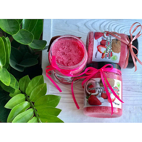Скраб для тела Top Beauty банка 250 мл Strawberry-Coconut