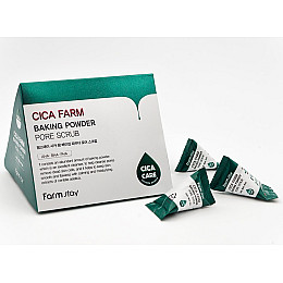 Скраб для лица Farmstay Cica Farm Baking Powder Pore Scrub с центеллой азиатской 25 шт по 7г