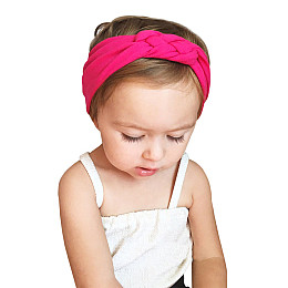 Пов'язка дитяча для волосся Pure Color Lesko 002 Рожевий