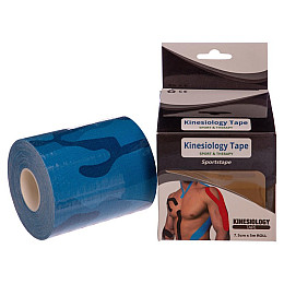 Кінезіо тейп в рулоні 7,5см х 5м (Kinesio tape) еластичний пластир BC-0842-7_5 Камуфляж синій (SKL0486)