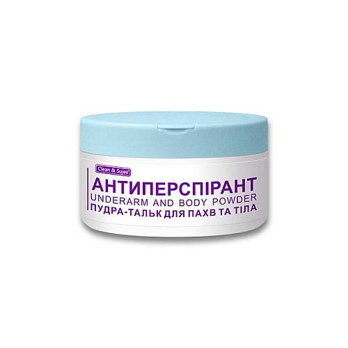 Пудра-тальк антиперспирант CLEAN SUJEE порошок 120 г Clean & Sujee