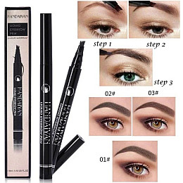 Водостойкий Карандаш для бровей Handaiyan 960 Коричневый