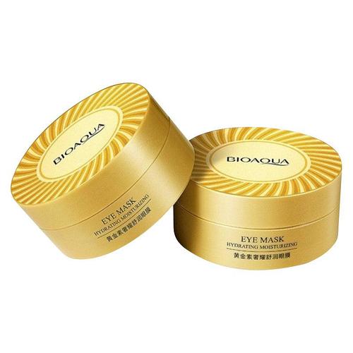 Гидрогелевые патчи для глаз с ионами золота BIOAQUA Eye Mask Hydrating Moisturizing 60 шт