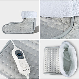 Электрическая грелка для ног Annek Сапожок Микроволокно Серый