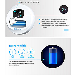 УФ стерилізатор портативний побутового використання акумуляторний UV Sterilizer Білий