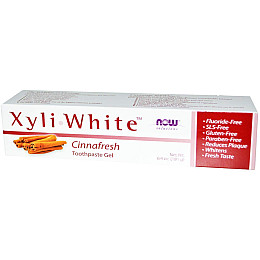 Зубная паста-гель с корицей Toothpaste Gel Now Foods Solutions 181 г