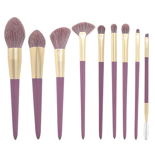 Набор кисточек для макияжа ANbeauty (9 шт.) Фиолетовые (AN0103038)