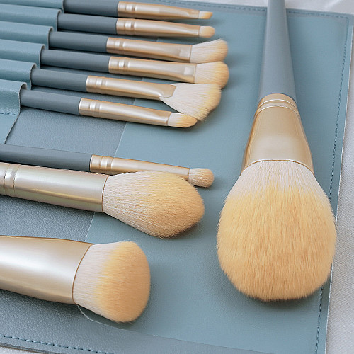 Набір пензликів для макіяжу ANbeauty (10 шт.) Голубі (AN0103037)