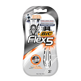 Бритва BIC Flex 5 Dispo (3 шт) (3086123492868)