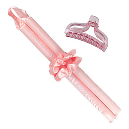 М'які атласні бігуді з крабиком для завивки волосся ANbeauty Коралові (AN0103174)