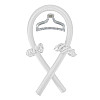 Мягкие атласные бигуди с крабиком для завивки волос ANbeauty Белые (AN0103176)