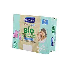 Ватные палочки Septona Baby Биоразлагаемые 50 шт