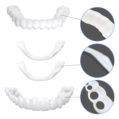 Съемные виниры на верхние и нижние челюсти Snap On Smile Veneers с кейсом