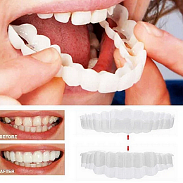 Съемные виниры на верхние и нижние челюсти Snap On Smile Veneers с кейсом