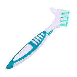 Щітка для чищення зубних протезів Lesko 29587 155 мм Зелений (10735-58157)