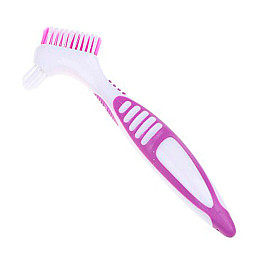 Щітка для чищення зубних протезів Lesko 29587 155 мм Фіолетовий (10735-58159)