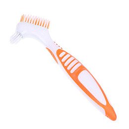 Щітка для чищення зубних протезів Lesko 29587 155 мм Оранжевий (10735-58158)