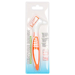 Щітка для чищення зубних протезів Lesko 29587 155 мм Оранжевий (10735-58158)