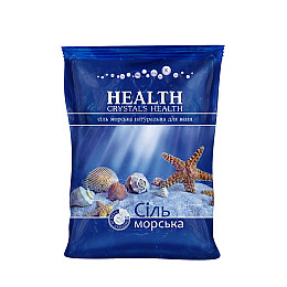 Соль морская натуральная для ванны Crystals Health 1000 г