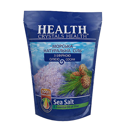 Сіль морська натуральна для ванни "Сосна" Crystals Health 500 г.