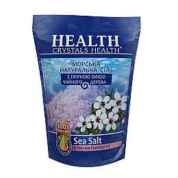Сіль морська натуральна для ванни "Чайне дерево" Crystals Health 500 г.
