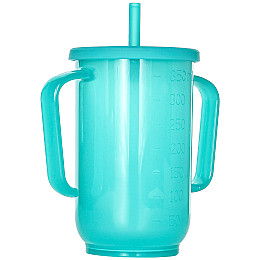 Чашка непроливайка для людей с ограниченными возможностями Lesko STSE-008 350 мл Голубой (10975-61361)