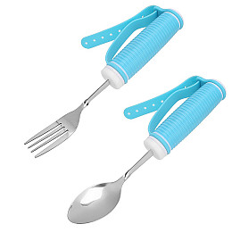 Столовый набор для людей с тремором или артритом с фиксатором Lab Shengton STSE-017 246 мм Голубой (11389-61393)