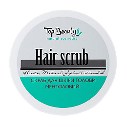 Скраб-пілінг для шкіри голови Ментоловий Top beauty 250мл
